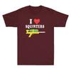 I Love Squirters Funny 80's Squirt Gun Grpahic Humor Quote Vintage Unisex's T-Shirt