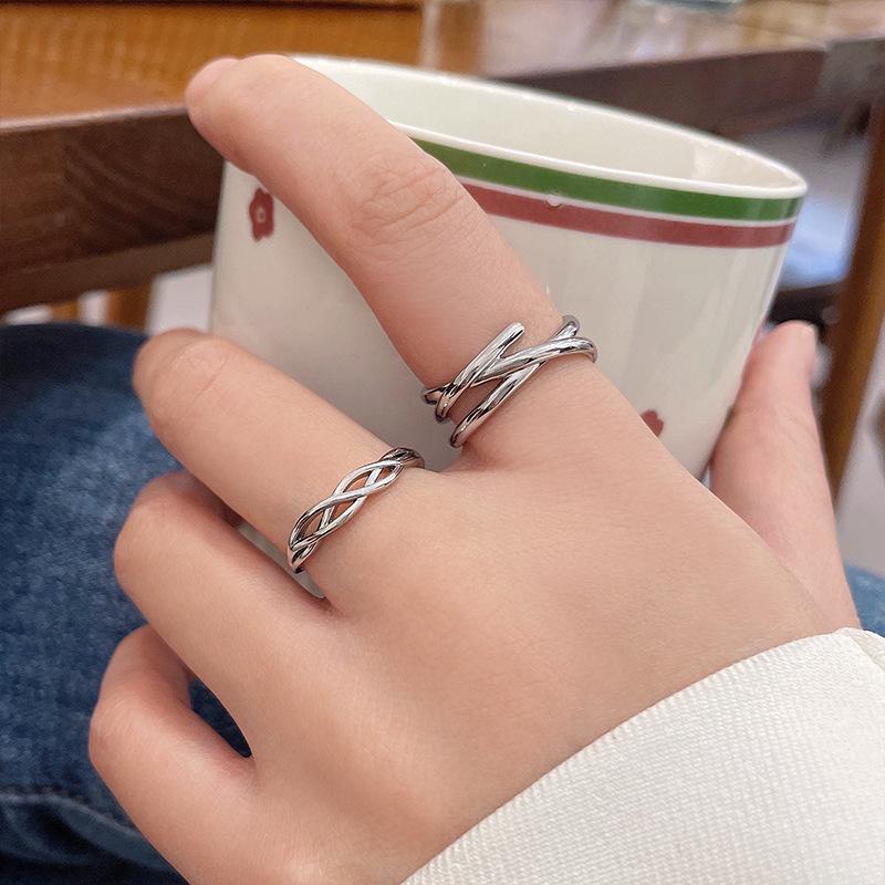 Women's 14K Gold Korean Style Open Ring - High-End Design with French Influence