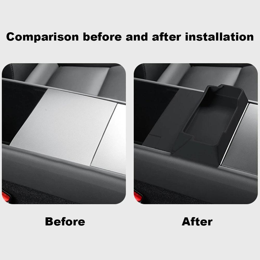 Für Tesla Model Y Launch/Juniper 2025 Mittelkonsole Armlehne Aufbewahrungsbox Brillenablage Organizer Autoinnenzubehör