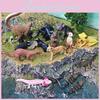 Realistic Plastic Forest Animal Model Collection Featuring Cute Static Mice Frogs Crocodiles Koalas And Skunks