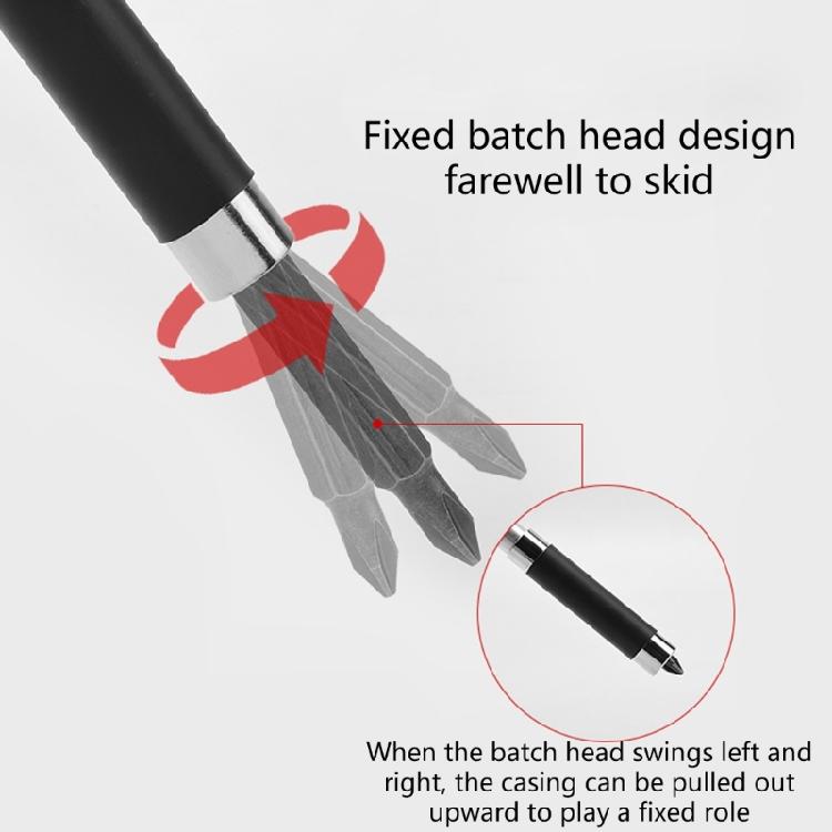 1/4'' Telescopic Magnetic Hex Screwdriver Bit Holder 8000-120mm Extension Rod