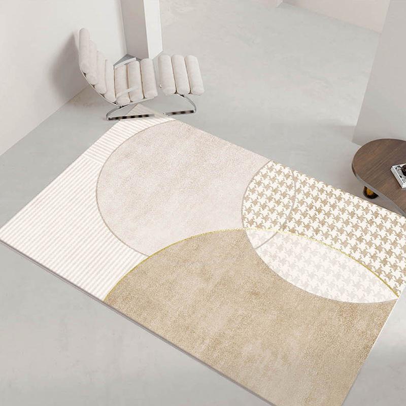 Japanese Style Quiet Wind Living Room Carpet Floor Mat Nordic Geometric Luxury Carpet Full Bedding Household Room Bedside Carpet