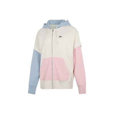 Two-Piece Colorblock Knit Hooded Jacket Women Jackets Off-White 531602-73