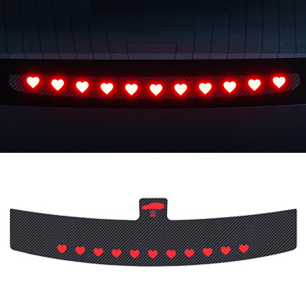 Lampa Spate Montată Sus pentru Mașină, Lampă de Frână, Placă de Proiecție Frână Mașină, Decal Moale din PVC, Embleme Autocolante Lampă Spate Superioară pentru Tesla Model 3 Highland