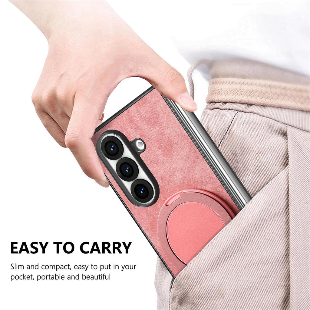 Skórzany portfel etui Galaxy Z Fold6 z miejscem na karty dla Samsung Z Fold7 - Wielofunkcyjne składane etui ochronne