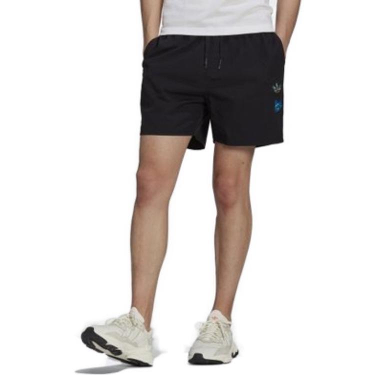 adidas originals Artist Shorts Pocket Printing Sports Short Pant Male Black Men's HA4686