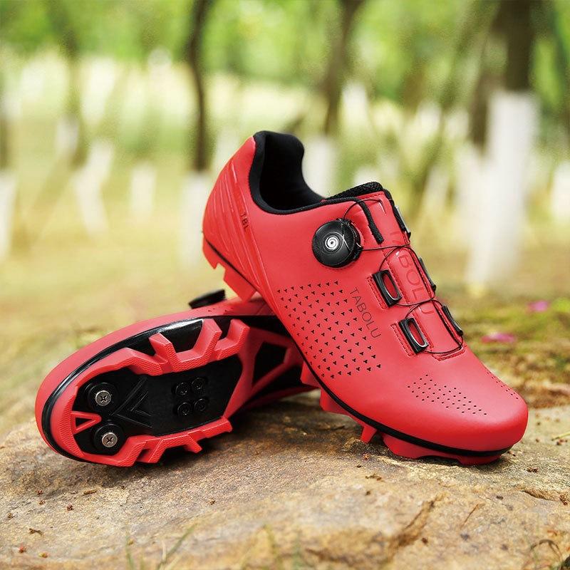 Summer and autumn new unlocked power cycling shoes casual hard-soled road mountain bike lock shoes sports shoes
