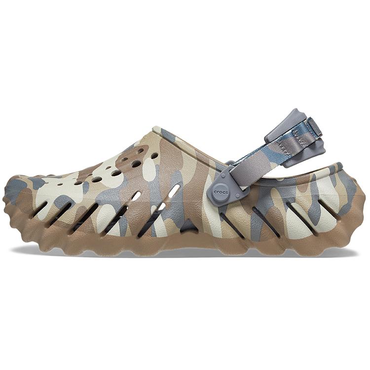 

New Crocs Echo Redux Clog Camo Charcoal Green 209134-025 38-39