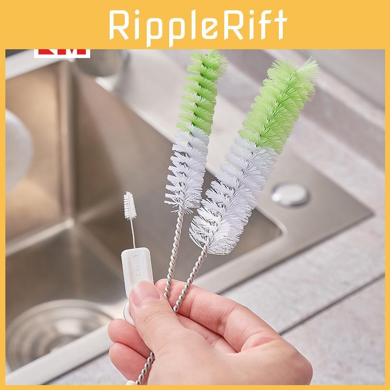 Cleaning Durable Plastic Brush Set For Bottles Teapots And Small Openings