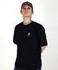 Just Haeng Silver Steel Black Oversized Short Sleeve T-Shirt 1.0
