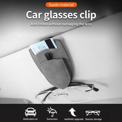 Car Visor Sunglasses Clip Strong Magnetic Eyeglass Holder for Vehicle Scratch-Free Storage for Sun Glasses Car Interior Accessory
