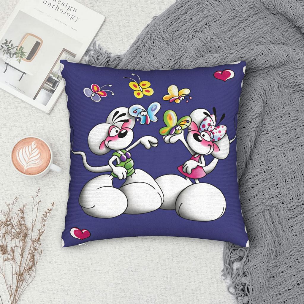Diddl Pimboli Pillowcases  Morden Pillow Case For Living Room Bed Chair Comfy Pillow Cover