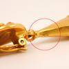 CHANEL Earring Swing / COCO Mark gold Plated Gold 29.8g Women Used