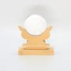 Kamidana no Sato Shinto Mirror, Kiso Hinoki Wood, 2 inches, Natural