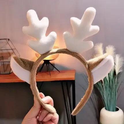 Cute Christmas Antler Headband, Face Wash Hair Headband