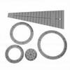 5Pcs Acrylic Quilting Templates with Angle Marks Transparent Sewing Quilting Ruler for Embroidery