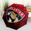 Florida Panthers Fashionable Automatic Opening/Closing Folding Umbrella. Portable and Foldable, Ideal for Gift, Travel, and Daily Use.