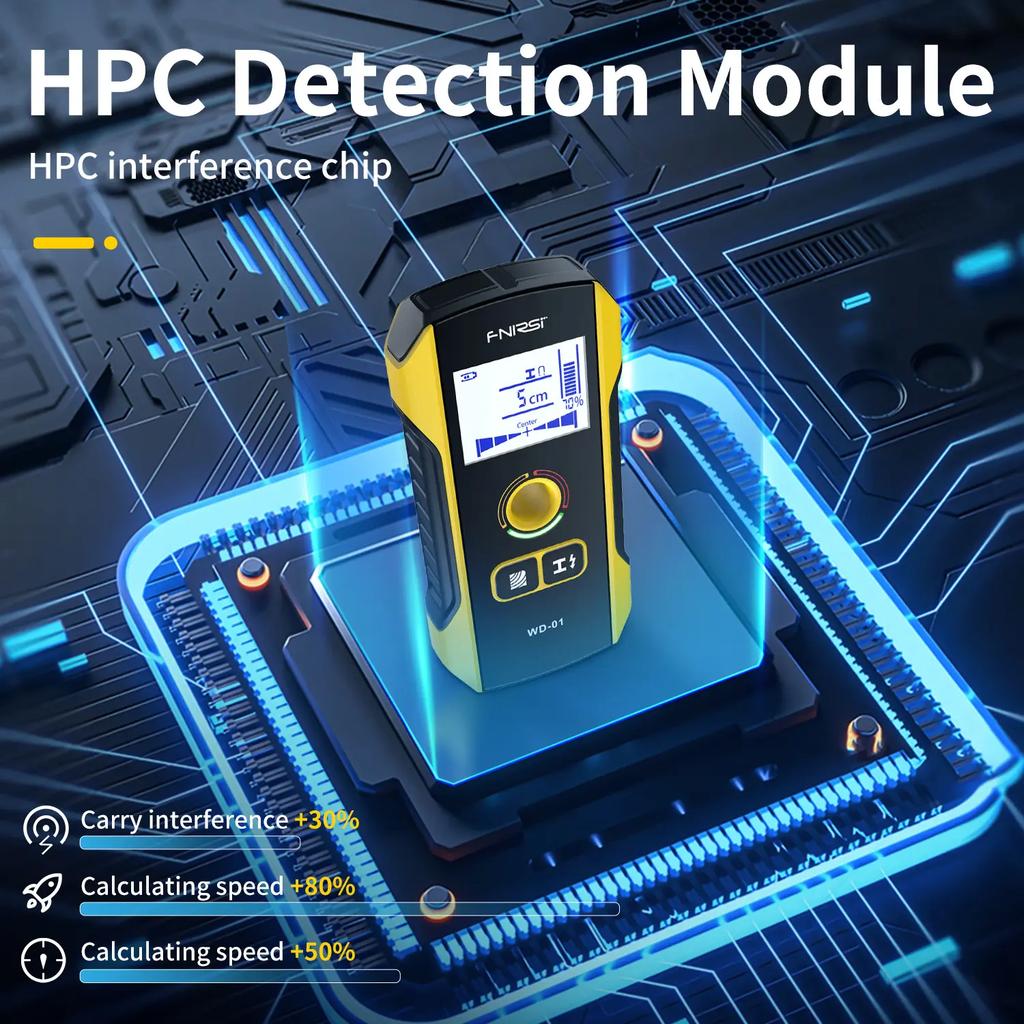 FNIRSI WD-11 Metal Detector Wall Scanner Rebar Detector for AC Firewire Cable Metal Wood Stud Find New Design Locate Holes