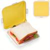 Contenitori per Sandwich Scatola in Silicone per Conservare Sandwich per Pranzo, Viaggio - A Scatto per Frutta, Insalata, Snack e Conservazione Alimentare