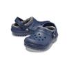 Crocs Classic Lined Casual Comfortable Warm Clogs Kids clogs Deep-Blue Charcoal 207010-459
