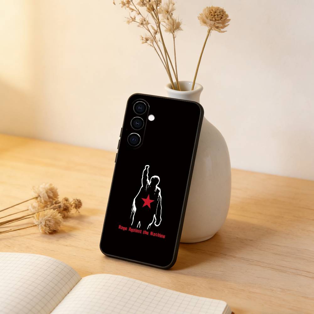 

Powerful R-Rage A-Against Phone Case Black Silicone Soft For Samsung Galaxy A73,A72,A71,A70,A53,A52,A51 Samsung a11