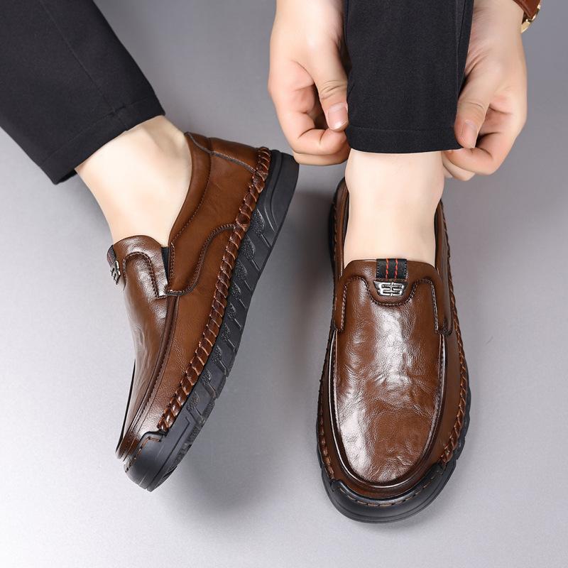 

Spring and Autumn new one-pedal Doudou shoes fashion loafers soft-soled soft cotton dad shoes handmade online loafers 44