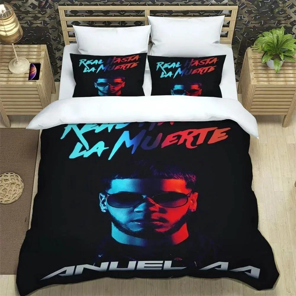 Rapper Anuel AA 3D NEW Duvet Cover Pillowcase Bedding Set Adult Boy Girl Bedroom Decoration Children Single Double Large