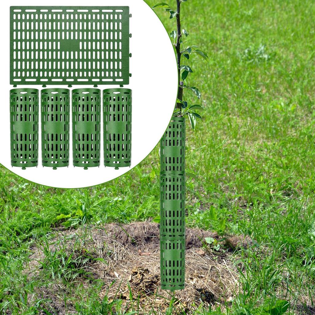 5 Pack Expandable Tree Trunk Protectors, Outdoor Protection for Garden, Porch, Lawn, Winter