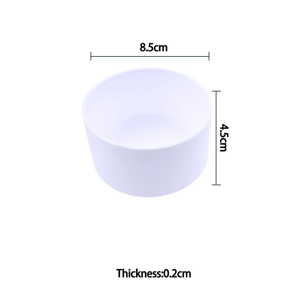 1 pz 8,5 cm morbido silicone tazza fondo guaina protettiva manicotto per bottiglia di acqua in vetro tè anti danni accessori bianco
