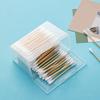 Cotton Swab Holder Desktop Dustproof Storage Box Dispenser Clear Makeup Storage Organizer Bathroom Accessories