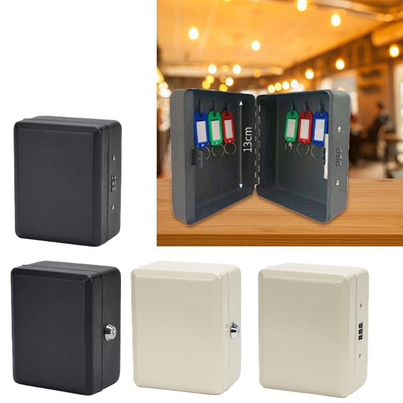 Modern Key Locking Box for Indoor Outdoor Use Combination Code Protections and Large Capacity Storage