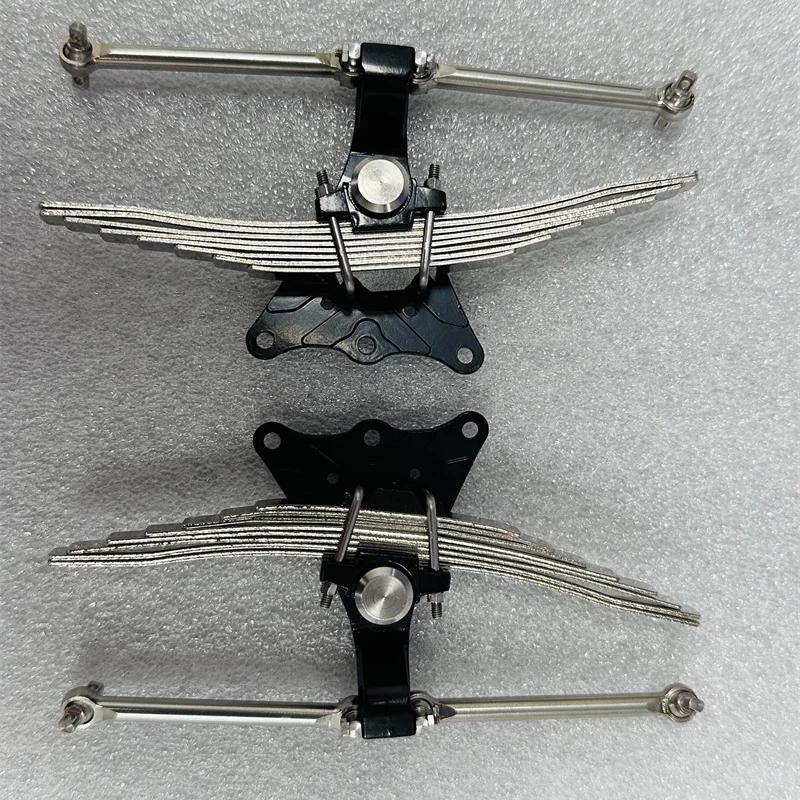 Metal Rear Spring Shock-absorbing Kit for 1/14 RC Truck Tamiya SCANIA 770S R620 VOLVO Arocs MAN TGX Car Accessories