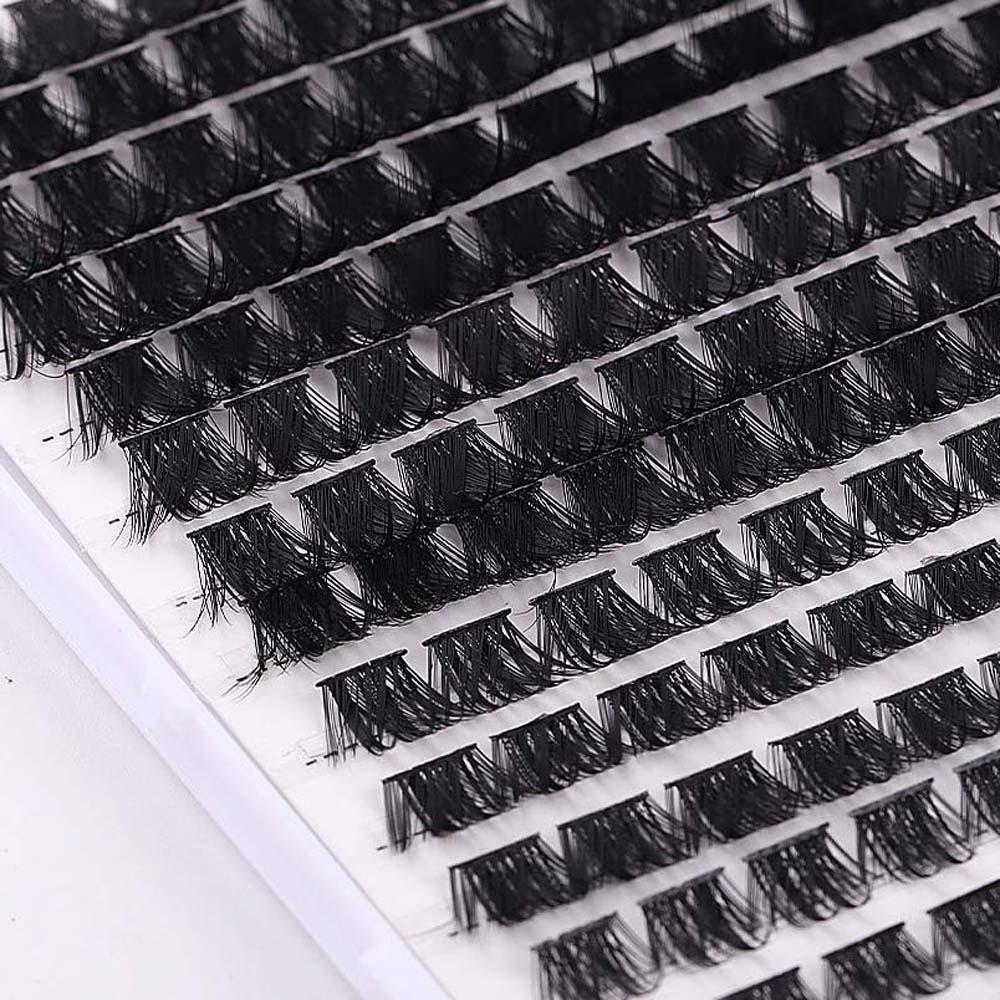 Segmented L Curl False Eyelashes 10-16mm Lashes Extension Individual Cluster Eyelashes  Girls Women