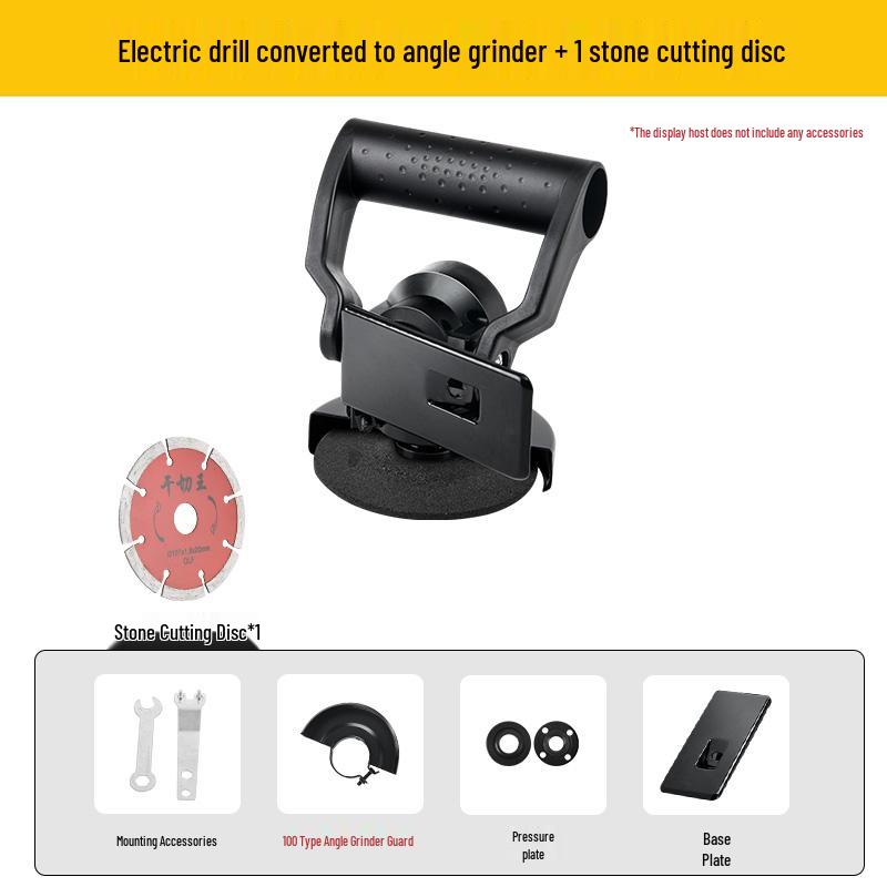 Electric Drill Conversion Kit: Hand Drill to Angle Grinder & Polisher