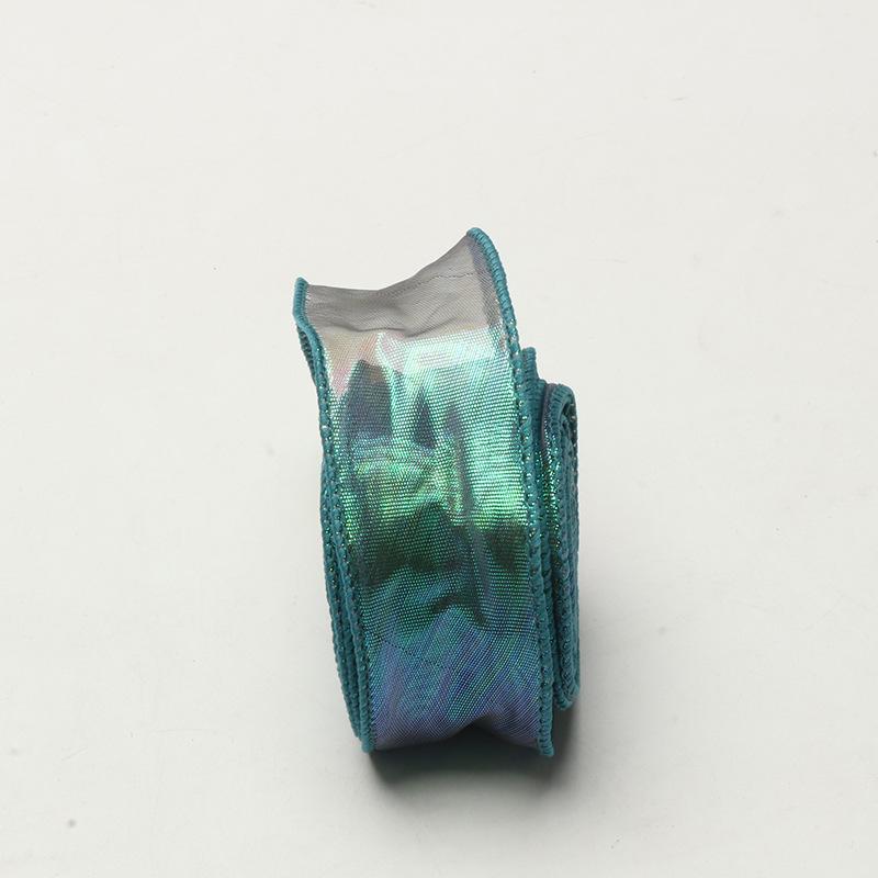 Coreless Iridescent Fishtail Satin Ribbon for Bouquet Packaging