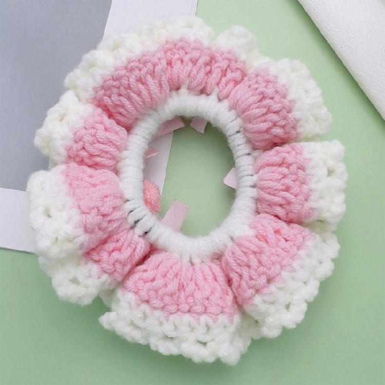 Elegant Crochet Hair Ornament Fashion Hair Scrunchie Lightweight Hairpiece Stylish Hair Accessory for Various Occasion