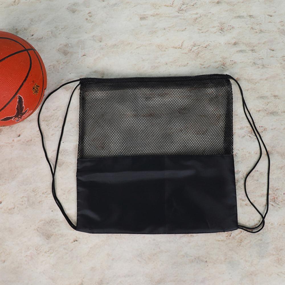 Mezza borsa a rete portatile da calcio, zaino multifunzionale per esterno, pallavolo, basket B7P8