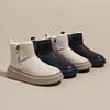 Medium tube snow boots women's fleece thickened non-slip short boots women's winter new cold-resistant warm cotton shoes women