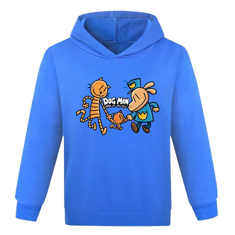 

Дитячий худі світшот Dogman для малюків хлопчиків дівчаток весняний з капюшоном з мультяшним принтом Собака Людина з довгим рукавом одяг різдвяний подарунок 160