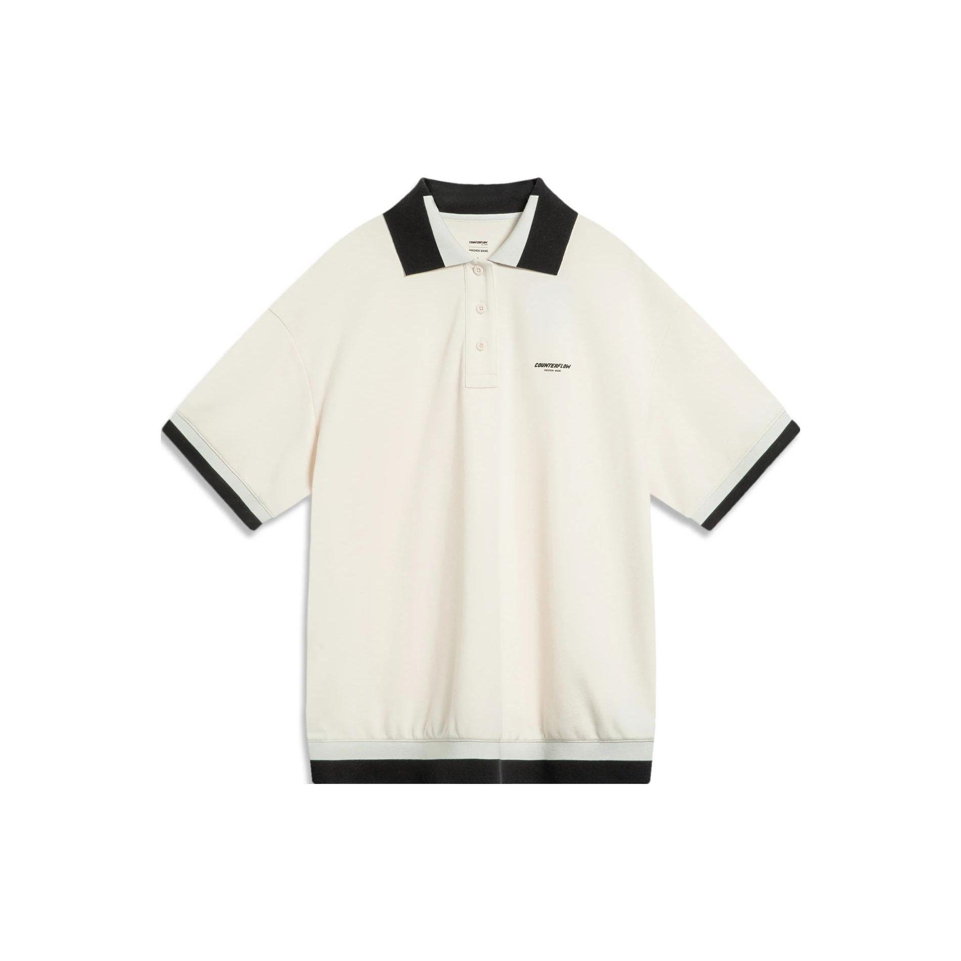 

Li Ning X HZW Коллаборация CF Контрастный цвет Спортивная футболка-поло с коротким рукавом Женские футболки-поло Молочно-белый APLT214-1 L