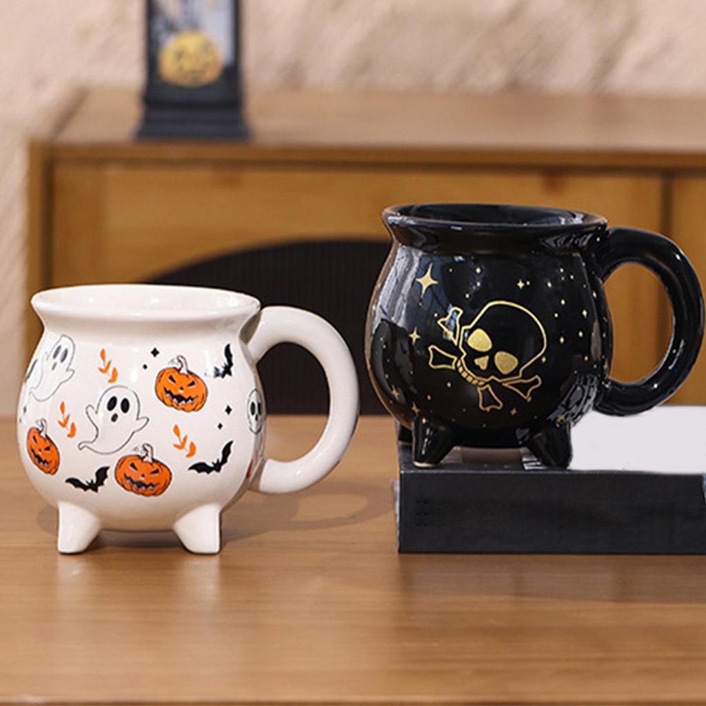 Halloween Mug Halloween Ceramic Coffee Mug Spooky Water Drinkware Trick Or Treat Decor for Kitchen Restaurant Hotel Farmhouse