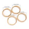 4Pcs/Set Waterproof Simple Round Bangles Sets Gold Silver Smooth Multilayer Bracelet  Summer