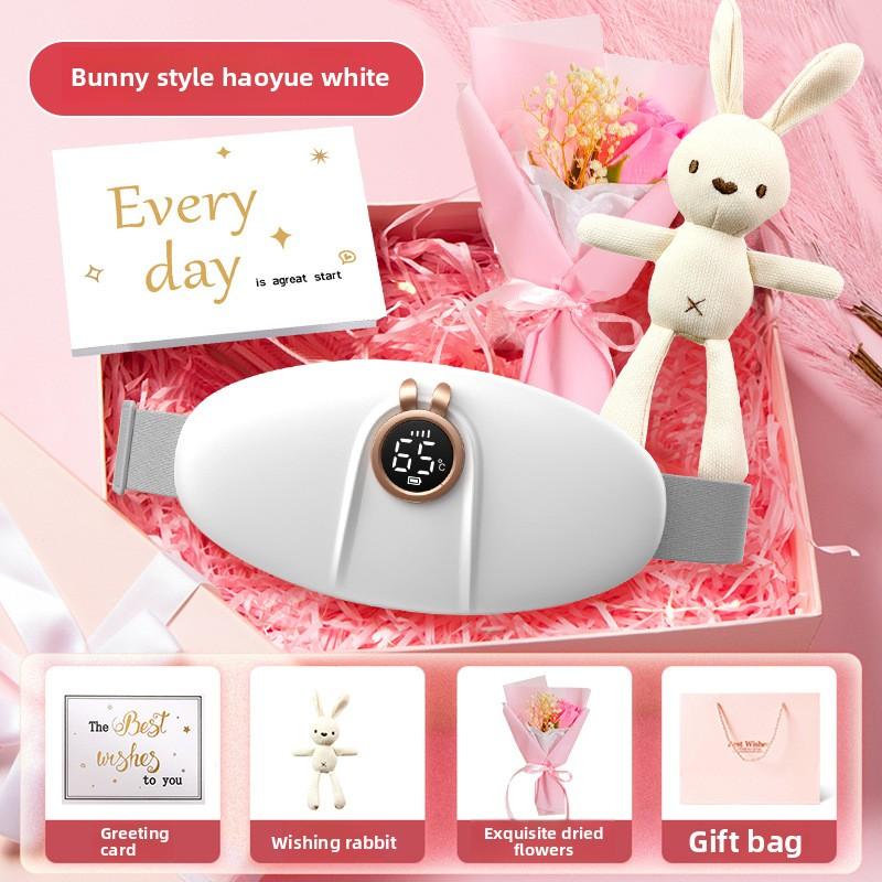 Palace Warming Belt Girls Use Warm Baby Vibration Hot Compress Waist Massager Waist Belt Digital Display Palace Warming Treasure