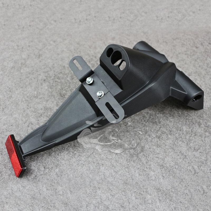 Fit For Kawasaki  2007 - 2012 Z750 Rear Motorcycle License Number Plate Light Frame Holder Bracket Z 750 2008 2009 2010 2011