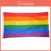 Prémiová kvalitní duhová vlajka 5 stop x 3 stopy s odolností proti vyblednutí pro oslavu LGBT Pride