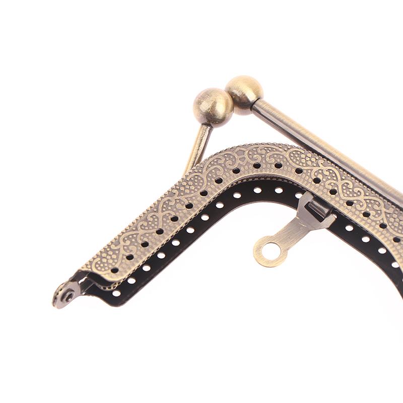 1 Stück Modische Damen Taschen Griff Metall DIY Münzbeutel Tasche Griff Handtasche Verschluss Schloss Bogenrahmen Taschen Zubehör