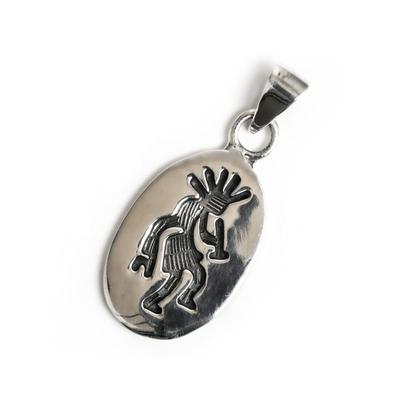 [World Accessories Carmelo] Pendentif Kokopelli Indien Natif en Argent Sterling 925 pour Femmes et Hommes
