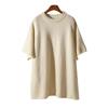 Autumn/Winter Women's 30% Cashmere Loose Knit Five-Sleeve Top