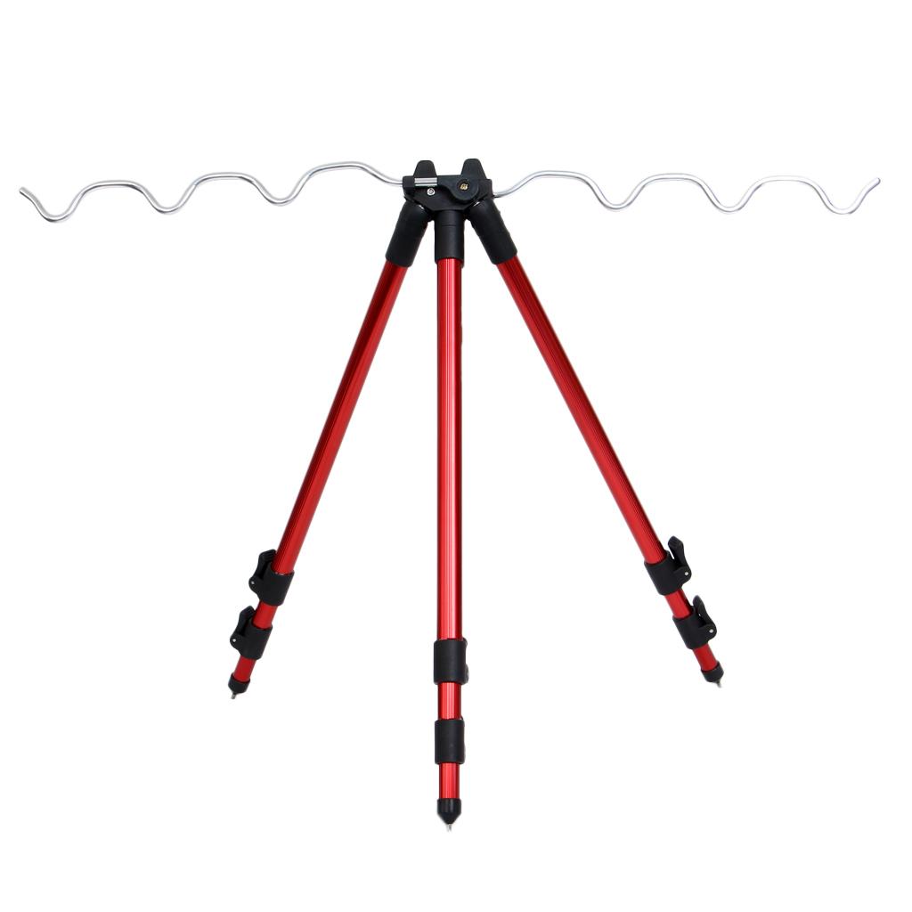 1 Fishing Rod Tripod with 3 Legs And Sections, Section Holder -