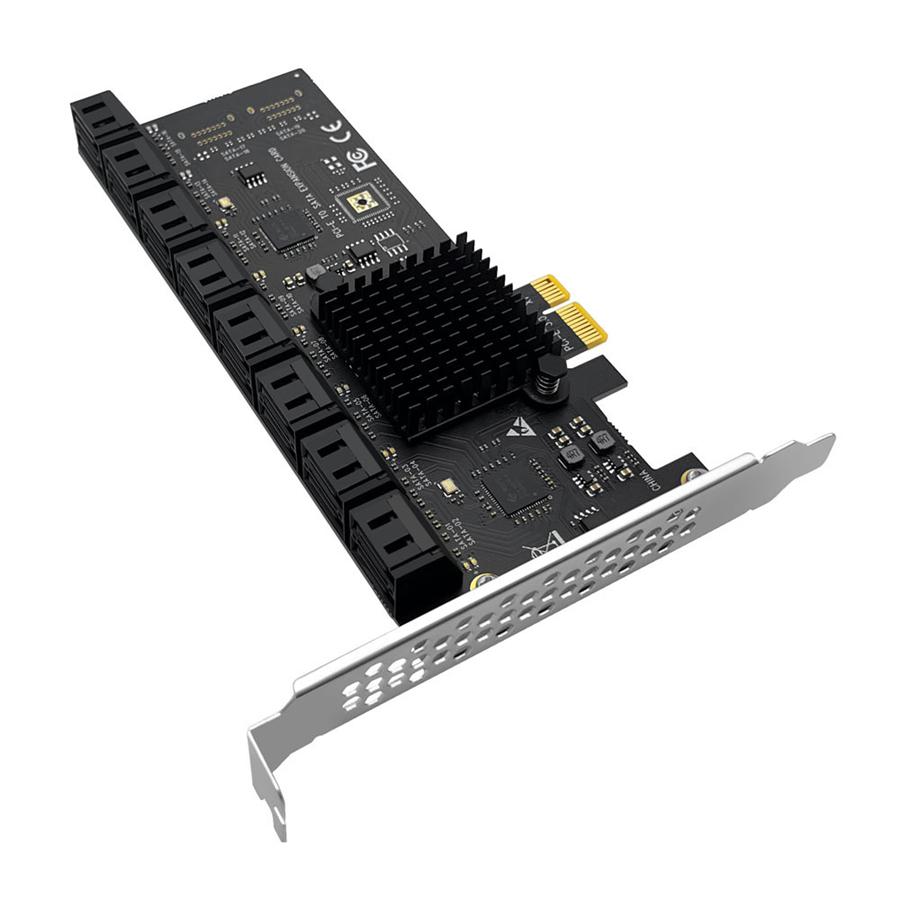 For Chia Mining 16 Ports SATA 3.0 6Gb To PCI Express Controller Card